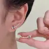 Super Fada Roxo Micro-Incustado Borboleta Ear Cuff Design de Nicho Exquisito Fashion Versátil Personalidade Brinco