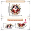 Natal múltiplos estilos quebrando parede Papai Noel adesivo de parede de banheiro parede de fundo decoração de casa adesivo de parede autoadesivo
