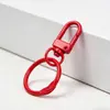 Hebilla de puerta de pintura horneada de color anillo de libro anillo de tarjeta llavero color caramelo accesorios de joyería DIY colgante de bolsa de muñeca de dibujos animados