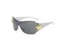 Primavera 2024 Nuevas gafas de sol de moda para niños con estrella de cinco puntas, geniales sin marco en stock, gafas de sol cóncavas de moda