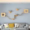 Marco de Escalada de Madera para Gatos en Stock, Marco de Escalada de Madera Maciza Montado en la Pared para Gatos, Plataforma de Salto para Gatos, Rascador para Gatos, Plataforma de Salto Montada en la Pared para Gatos