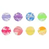 Esponja de Maquillaje Flotada de Colores Mixtos, Esponja Redonda para Maquillaje, Doble Uso para Aplicación Seca y Húmeda, No Absorbe el Polvo
