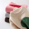 Suéter de punto 100% lana pura para niños con jacquard de dibujos animados de honguitos, suéter de cachemira grueso y lindo para niñas, elegante