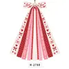 Corona Personalizada para el Día de San Valentín con Lazo, Corazón Rojo, Colgante de Decoración para Fiesta de Bodas, Superventas Transfronterizo de Amazon
