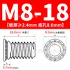 Tornillos Auto-Clinchables de Acero Inoxidable 304 Tornillos de Cabeza Redonda Tornillos de Placa de Presión Lámina Metálica de Chasis Fhs-M8-10~35 Bloqueo