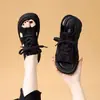 Sandalias Romanas de Plataforma Retro de Alto Valor para Mujer Verano 2026 Nuevo Estampado de Leopardo Elegantes Adelgazantes Cómodas Ligeras Zapatos de Playa