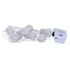 Luces de Cadena de Cuentas Agrietadas Luces de Cadena con Luz Intermitente Arreglo de Atmósfera para Dormitorio Navidad San Valentín Decoración de Flores Cadena de Luces Led