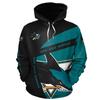 Moda Cross-border Amazon Masculina Moletom com Capuz Primavera e Outono Impressão Digital 3D Time de Hóquei no Gelo NHL Gola Alta Masculino