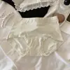 Bragas de mujer a rayas blanco lechoso, simple 10a entrepierna de algodón puro antibacteriano, ropa interior de mujer modal transpirable que se ajusta a las caderas
