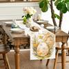 Camino de Mesa Conejo Huevo de Pascua Sala de Estar Hogar Gabinete Decorativo Mantel Individual Paño para Mesa de Centro Mantel de Mesa Festivo para Comedor