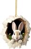 Nuevo colgante de conejo acrílico transfronterizo, colgante de Pascua, colgante decorativo para el hogar, colgante de conejo decorativo