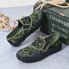 Zapatos de Lona Camuflaje Tipo 87 Liberación, Zapatos de Lona, Zapatos de Trabajo de Protección Laboral para Sitio de Construcción y Campo Agrícola, Antideslizantes, Resistentes al Desgaste, Zapatos de Goma Amarilla, Duraderos