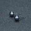 Brincos de Pérola de Água Doce Naturais Joias Agulha de Prata S925 Piercing na Orelha Simples Leve Luxo Estilo Nicho Brincos Versáteis