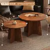 Mesa de centro para sala de estar, mesa de té para uso doméstico 2026, estilo minimalista, mesita auxiliar pequeña de alta gama para sofá, mesa redonda pequeña, mesa de té para balcón, mesa pequeña