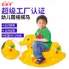 Fabricante Personalizado Cavalo de Balanço Golfinho Casa Vermelha Infantil Cavalo de Troia Comunidade Jardim de Infância Equipamento de Diversão de Balanço ao Ar Livre