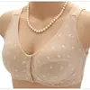 Sutiã Fino para Mulheres de Meia-Idade e Idosas, Roupa Íntima para Mães, Botão Frontal, Estilo Regata, Tamanho Grande, Sem Aro, Sem Bojo, Atacado