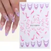Belleza Total Transfronterizo Nuevas Pegatinas para Uñas Artísticas 3D Dibujos Animados Azul Tinta Lunares Franceses Ballena Pegatinas para Uñas Artísticas