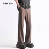 Otoño 2026 Ropa de Calle Ajuste Limpio Tacto Premium Pantalones de Vestir para Hombre Pantalones Largos Casuales Coreanos Pantalones Simples con Ligero Estilo Acampanado