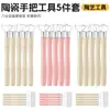 Set de 5 Piezas Transfronterizo de Herramientas de Recorte DIY para Cerámica, Raspador de Escultura, Herramientas para Hacer Mangos de Tetera, Mangos de Taza de Cerámica Venta al Por Mayor
