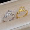 Anillo abierto de plata S925, anillo de actividad DIY distintivo, ajustable, 7-8 accesorios de perla, anillo con almohadilla de aire, accesorios 5382