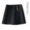 Pantalones Falda Asimétricos de Moda, Pantalones Cortos de Traje para Mujer, Nuevos Pantalones de Pierna Ancha con Cintura Alta, Estilizados, de Corte A, para Verano 2026