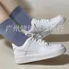 Guangzhou Jianjian Calçados e Roupas Putian Air Force One Branco Puro Tênis Masculino de Cano Baixo Clássico Af1 Tênis Brancos Confortáveis Femininos