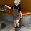 Ropa para Niños Vestido de Verano para Niñas 2026 Nuevo Moda Coreana Elegante Vestido de Tirantes con Estampado de Leopardo Vestido para Niños