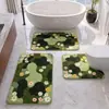 El juego de alfombras de baño modernas más vendido de Amazon de cachemira de imitación transfronteriza, que incluye tres piezas: una alfombrilla de baño, una alfombrilla absorbente de agua y una alfombrilla resistente a la suciedad