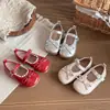 Zapatos de Cuero Rojos Estilo Ballet Francés para Niñas 2026 Primavera Mocasines Mary Jane Infantiles para Niñas de 1 a 6 Años 3