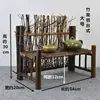Produtos de bambu tela de cerca de bambu cerca pequena cerca de bambu roxo suporte de tela mesa de chá japonesa decoração criativa para jardinagem enfeites