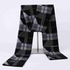 Bufanda de lana de oveja a cuadros para hombre, otoño e invierno, nueva para jóvenes estudiantes, de alta gama, gruesa, tejida, cálida, a cuadros, venta al por mayor