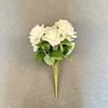Rosas Simuladas de 7 Cabezas con Esquinas Grandes, Arreglos Florales para Auditorio de Boda, Flores para Decoración del Hogar, Fotografía al Aire Libre, Venta al por Mayor de Flores Artificiales