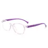 Espejo Plano Anti Luz Azul para Niños 2021 Nuevo Bebé Retro Marco Ovalado Marco de Gafas Ultraligero Gafas para Clases en Línea para Niños