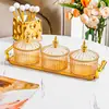 Prato de Frutas Compartimentado Plástico Estilo Nórdico Ins de Luxo Leve, Prato de Frutas Secas, Prato de Doces e Salgadinhos para Bar KTV Casa, Alto Valor Estético