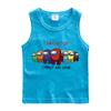 Chaleco de algodón para niños verano nuevo niños lobo espacial matando delgado niños bebé camiseta interior moda