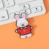 Ins estilo desenhos animados bonito broche acrílico urso coelho crachá roupas saco acessórios pequenas joias atacado