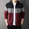 Sudadera con capucha para hombre nueva de Otoño e Invierno 2026, Engrosada y Cálida, Cárdigan de Punto Versátil, Chaqueta Suéter Casual, Moderna
