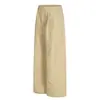 Calça Casual Rumei Estilo Retrô Americano Cor Sólida Cintura Elástica Simples Primavera Exterior Solta para Caminhada Esportes Perna Reta Longa