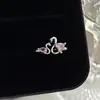Anillo Abierto Geométrico Exquisito de Circonita Super Hada Elegante Europeo y Americano para Mujer Nicho de Alta Gama Apilable Colorido Tesoro Versátil