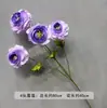 Flores Artificiales Moradas de Boda Elegante Boda Compromiso Banquete Montaje Techo del Salón de Bodas Decoración de Flores Artificiales Escenario Flores Guía de Camino