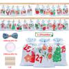 Bolsas de Regalo Navideñas de Venta Caliente Transfronterizas Bolsas de Cordón Bolsas Pequeñas de Tela para Dulces de Fiesta Navideña Set de Bolsas de Regalo Navideñas