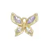 Accesorios Cruzados de Mariposa Colorida con Incrustaciones de Aleación Colgante para Joyería DIY Colgante de Collar de Mariposa Colgante de Cadena de Teléfono