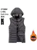 Chaleco de algodón con plumas de alta calidad para hombre, chaqueta acolchada de algodón cálida para otoño e invierno, para comercio exterior transfronterizo