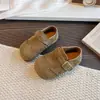 Zapatos de cuero para niña estilo coreano con suelas blandas, estilo británico, nuevos zapatos de cuero Mary Jane pequeños para primavera y otoño 2026, zapatos planos retro