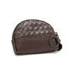 2026 Bolso Nuevo para Mujer Cartera Tejida Hecha a Mano Billetera Sencilla para Monedas Billetera de Piel Sintética Bolso Pequeño con Cremallera para Cosméticos