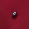 Prata de Lei S925 Espaçador 6mm Estilo Étnico de Xizang Sino Vajra Amolador Vajra Contas Espaçadoras Acessórios para Corda Trançada DIY Prata