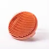 Cepillo de Baño de Silicona Exfoliante para Limpieza Corporal, Cepillo para Frotar Barro de Baño Casero, Masajeador de Pelo Suave, Cepillo de Baño