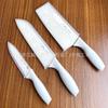 Faca de palha de trigo Comida para bebê Faca suplementar Faca de pintura de cozinha Terno de faca de aço inoxidável doméstico de três peças