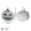 Pendente Luminoso Europeu e Americano Transfronteiriço de Halloween Acessórios de Joias de Liga de Zinco Pulseira Colar Criativo DIY Feito à Mão Abóbora Pequena
