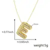 Collar con Colgante de Letra Inglesa Super Fire Bubble Transfronterizo Chapado en Cobre de 18k Zirconia Cadena para Clavícula Hip Hop Letra Globo